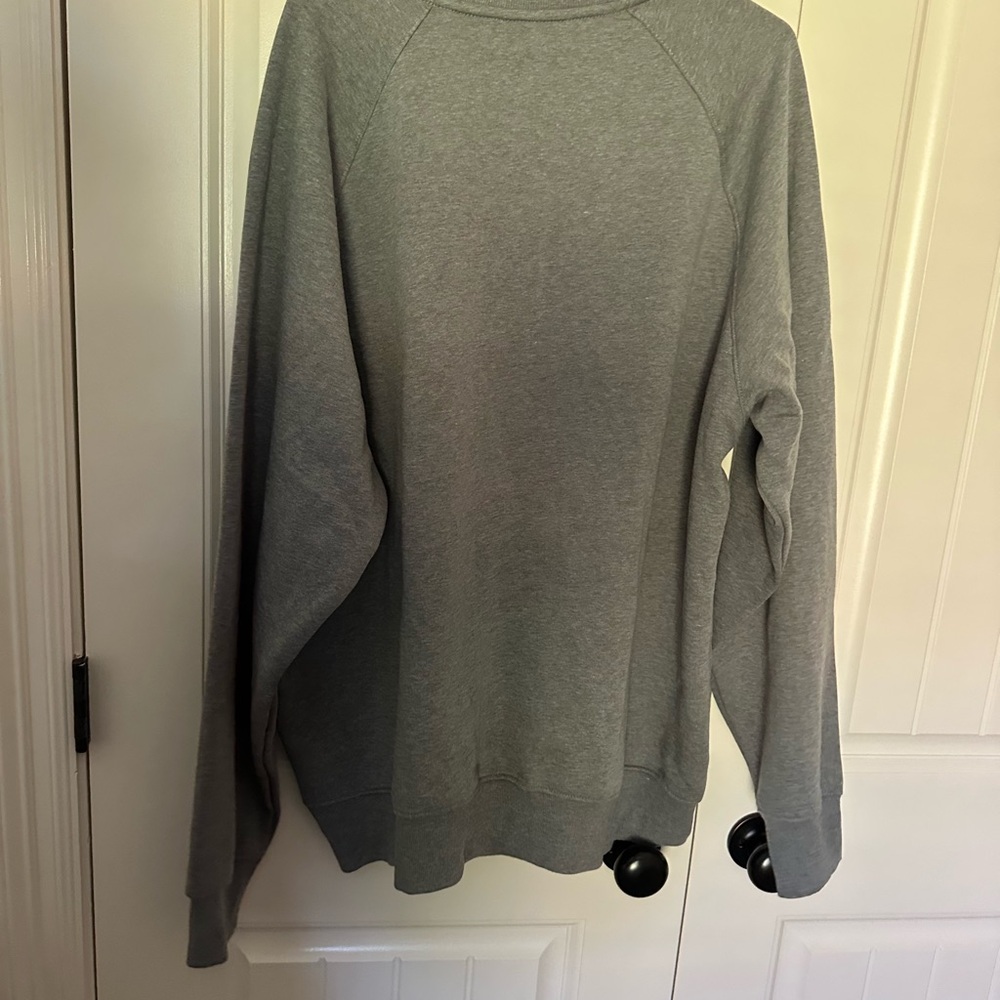 The North Face Gray Crewneck Sweater Casual Cotton Blend - Picture 2 of 3